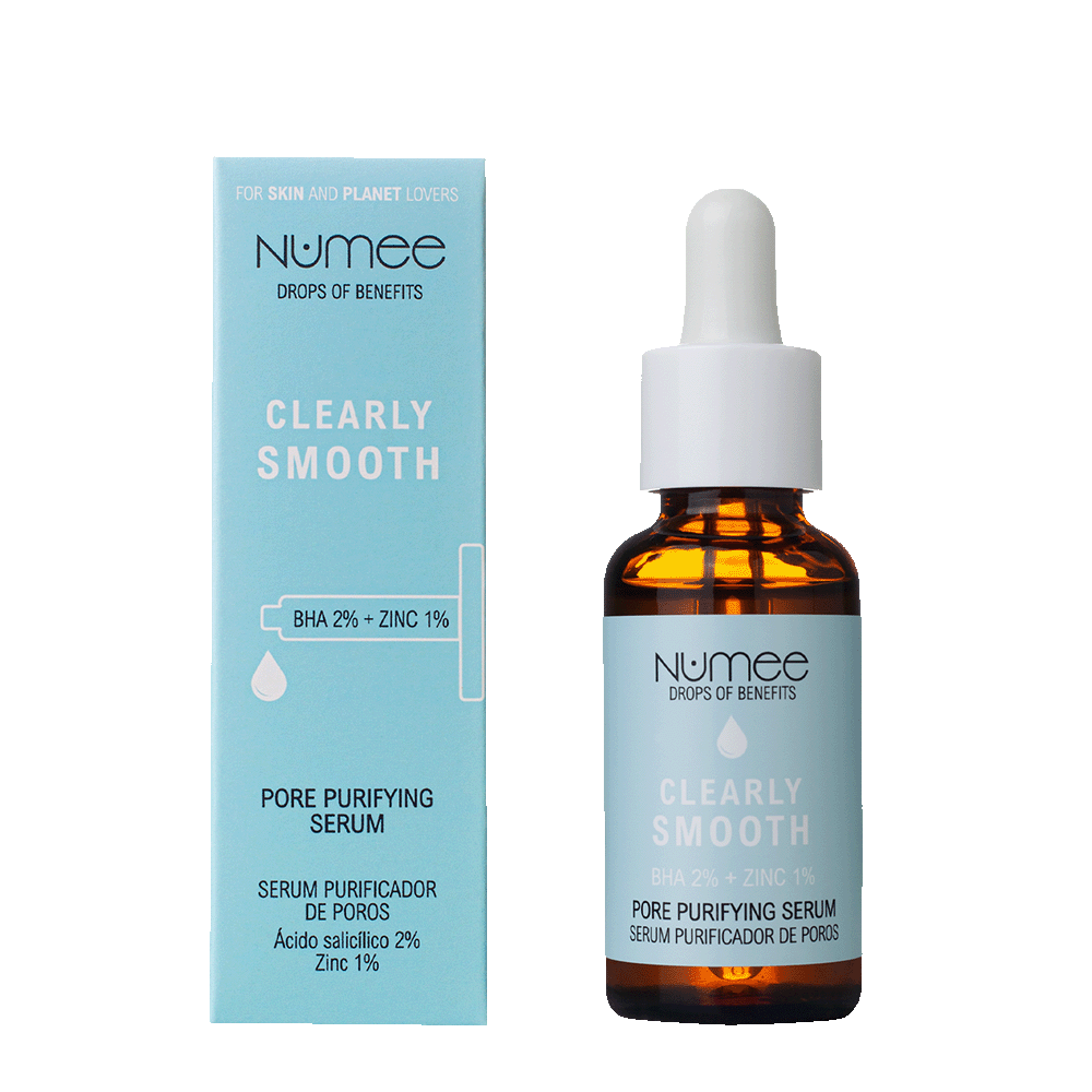 NUMEE Pore Cleansing Serum with Salicylic Acid and Zinc DROPS OF BENEFITS CLEARLY SMOOTH, 30ml - Image 2