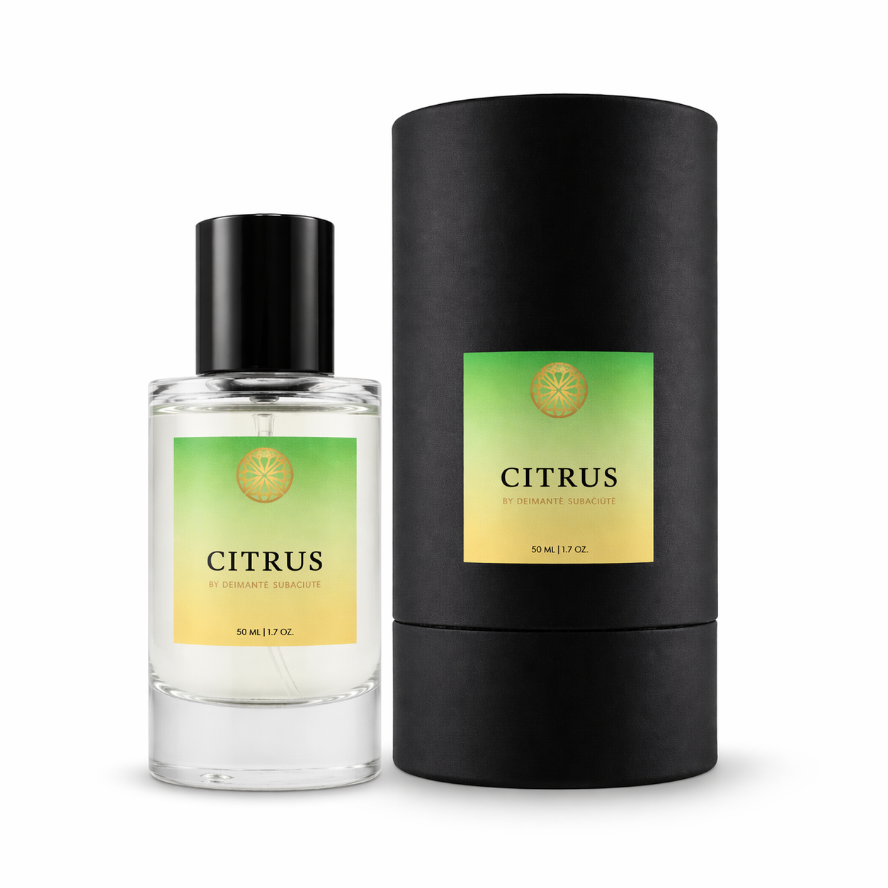 fresh citrus perfume for women 50ml bottle with lemon inspired scent